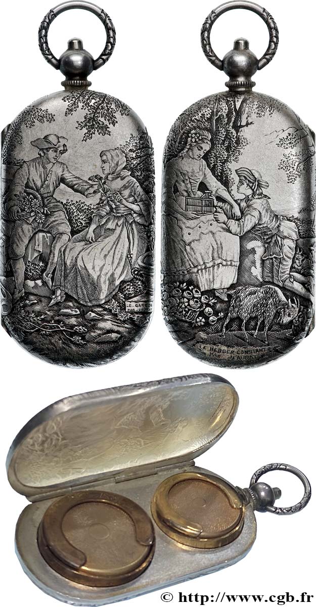 PORTE-LOUIS, PORTE-MONNAIE Porte-louis, Pastorales par Étienne Jeurat  SUP