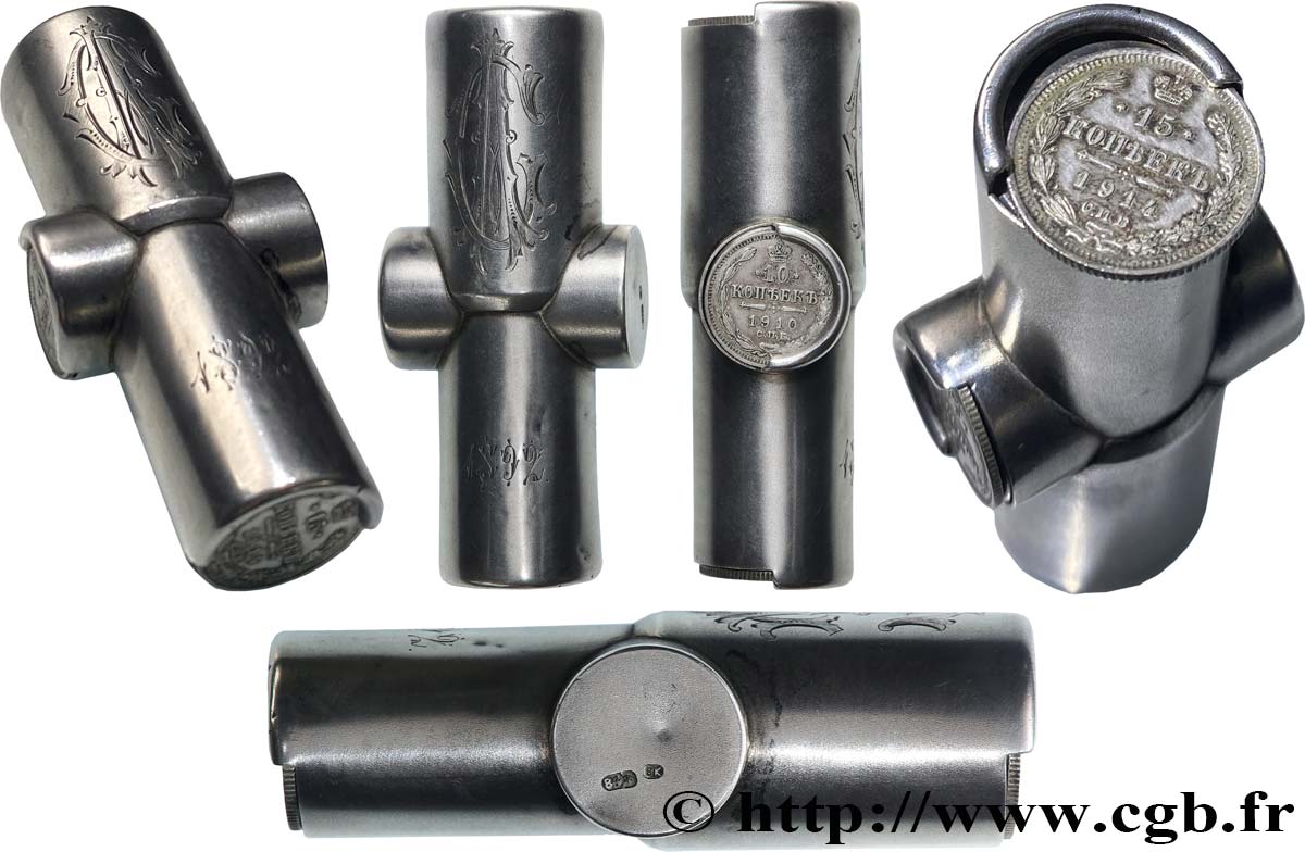 PORTE-LOUIS, PORTE-MONNAIE Porte-louis, Russie, Forme tubulaire  TTB+