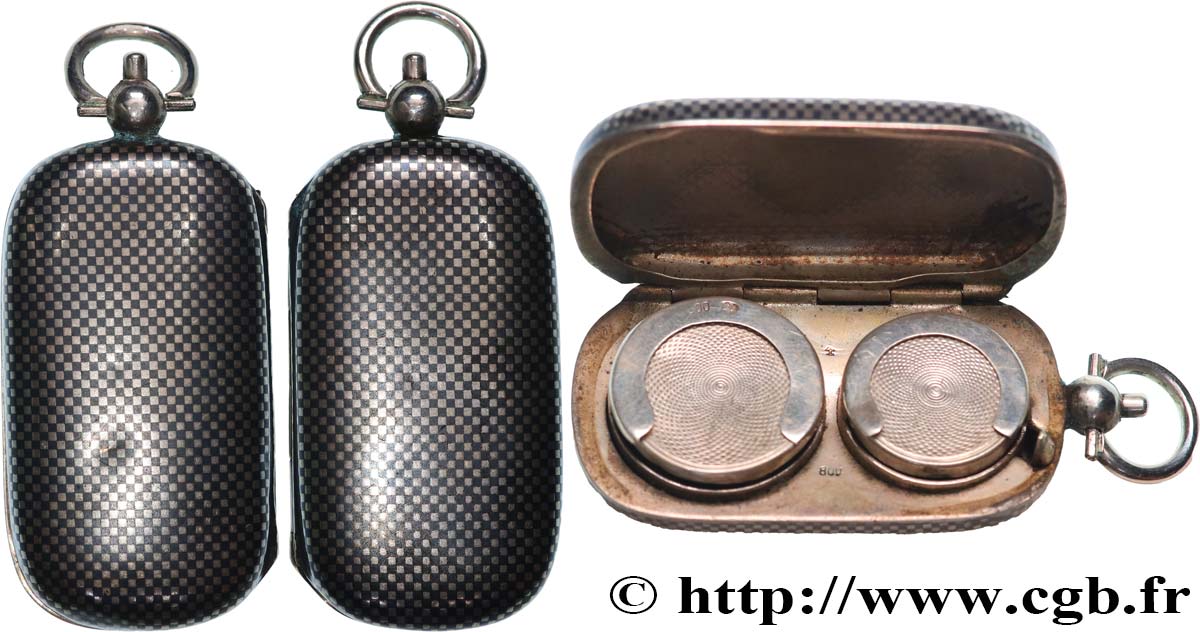PORTE-LOUIS, PORTE-MONNAIE Porte-louis, niellé, Damier TTB+