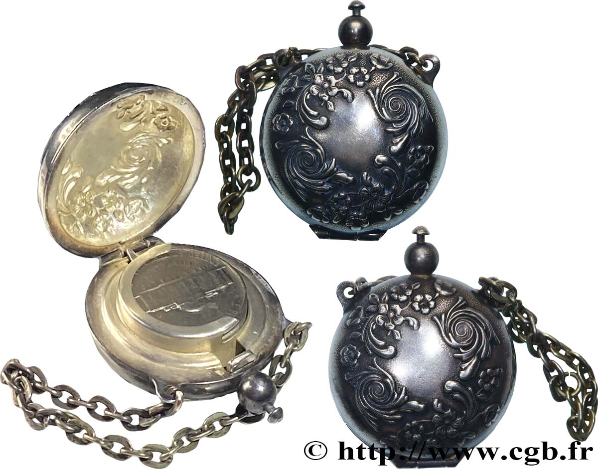 PORTE-LOUIS, PORTE-MONNAIE Porte-louis, Motifs floraux, Allemagne TTB+