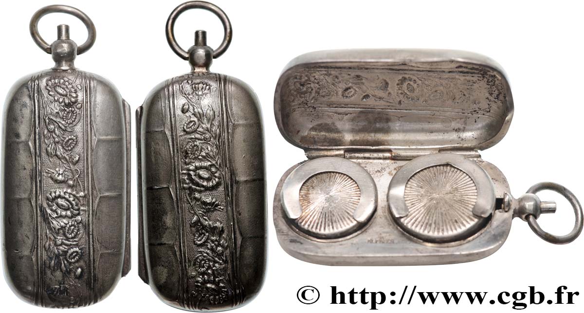 PORTE-LOUIS, PORTE-MONNAIE Porte-louis, Motifs floraux TTB+/TTB