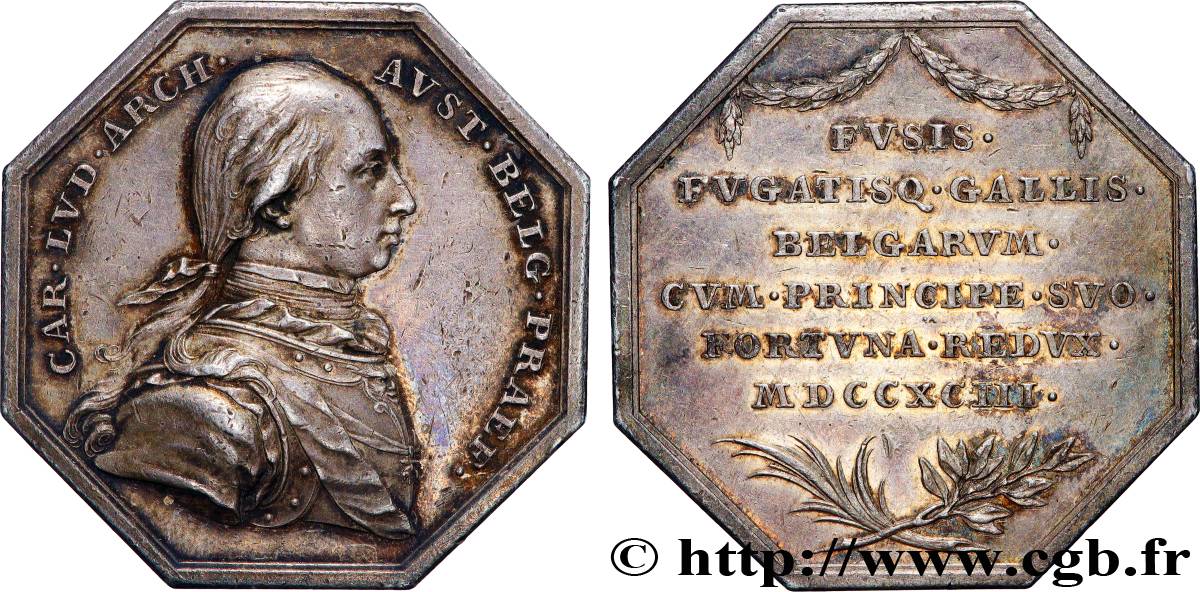 PAYS-BAS AUTRICHIENS - CHARLES-LOUIS D AUTRICHE Charles-Louis, archiduc d autriche, gouverneur de Belgique TTB+/SUP