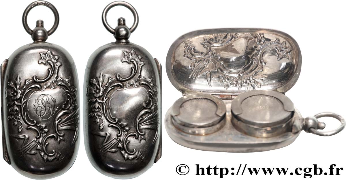 PORTE-LOUIS, PORTE-MONNAIE Porte-louis, Motifs floraux TTB+