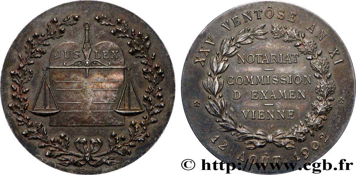 NOTAIRES DU XIXe SIECLE Notaires de Vienne SUP/TTB+