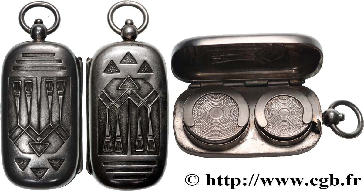 PORTE-LOUIS, PORTE-MONNAIE Porte-louis, Motifs géométriques stylisés  TTB+