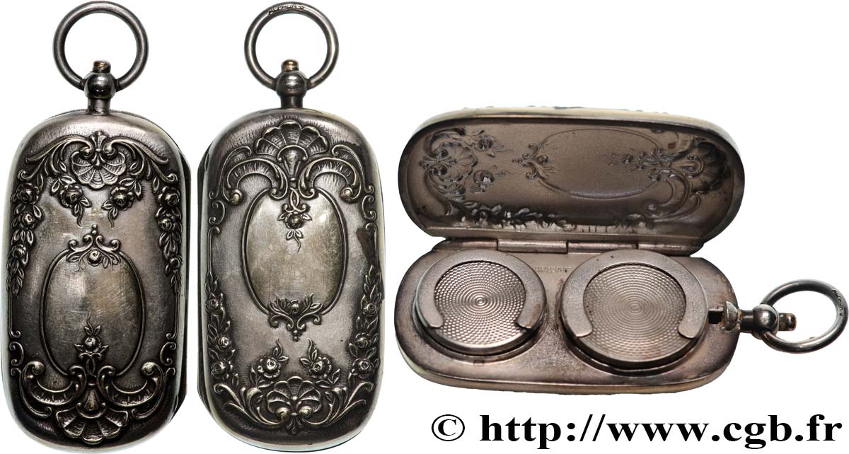 PORTE-LOUIS, PORTE-MONNAIE Porte-louis, Palmettes et motifs floraux TTB