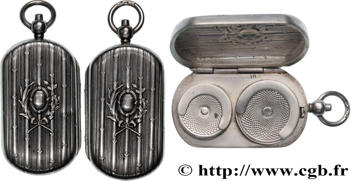 PORTE-LOUIS, PORTE-MONNAIE Porte-louis, Motifs végétaux TTB+