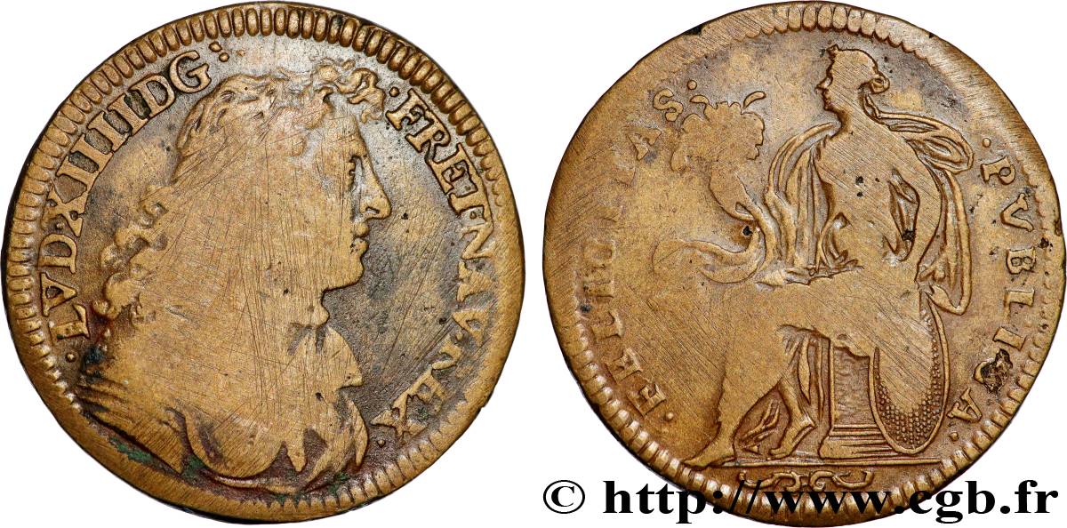 LOUIS XIV LE GRAND ou LE ROI SOLEIL Bonheur public TB