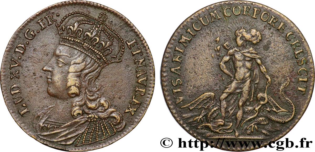 ROUYER - X. JETONS DE NUREMBERG LOUIS XV DIT LE BIEN AIMÉ TTB