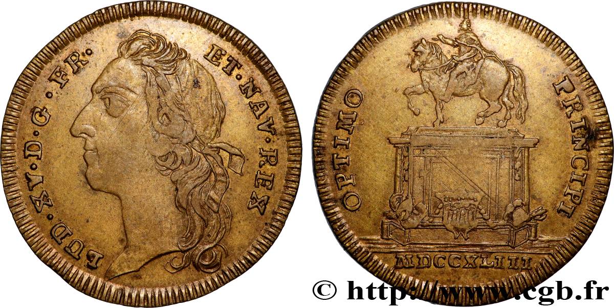 BORDEAUX (VILLE DE ) Statue de Louis XV à Bordeaux TTB