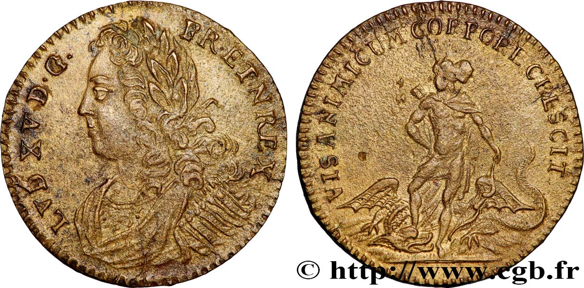 ROUYER - X.JETONS DE NUREMBERG LOUIS XV DIT LE BIEN AIMÉ MBC/BC+