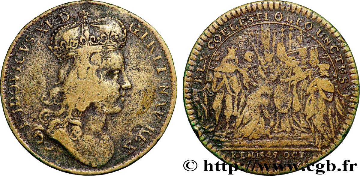 SACRE À REIMS Louis XV TB
