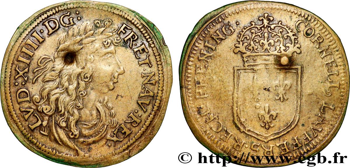 ROUYER - X. JETONS DE NUREMBERG Louis XIV XF