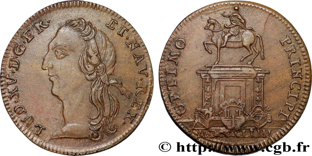 BORDEAUX (VILLE DE ) Statue de Louis XV à Bordeaux TTB/TTB+