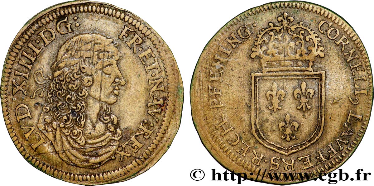 ROUYER - X. JETONS DE NUREMBERG Louis XIV XF