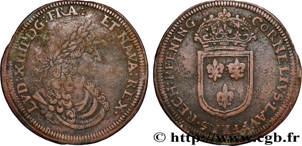 LOUIS XIV LE GRAND ou LE ROI SOLEIL Reproduction nurembergeoise de jeton français BC+