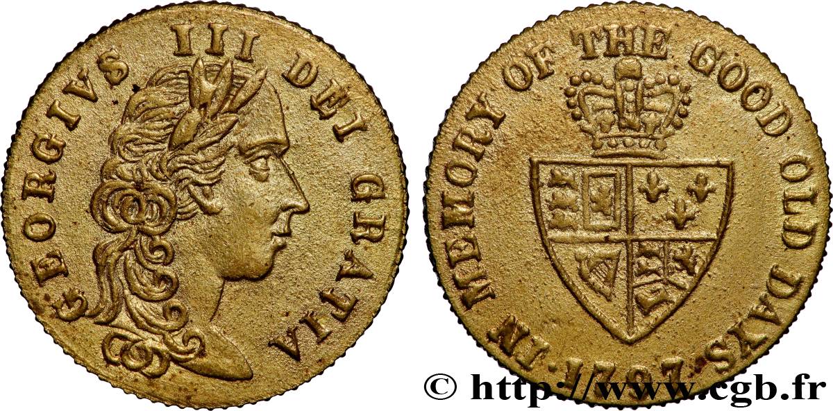 ENGLAND Jeton de compte, Module Guinée Georges III fVZ