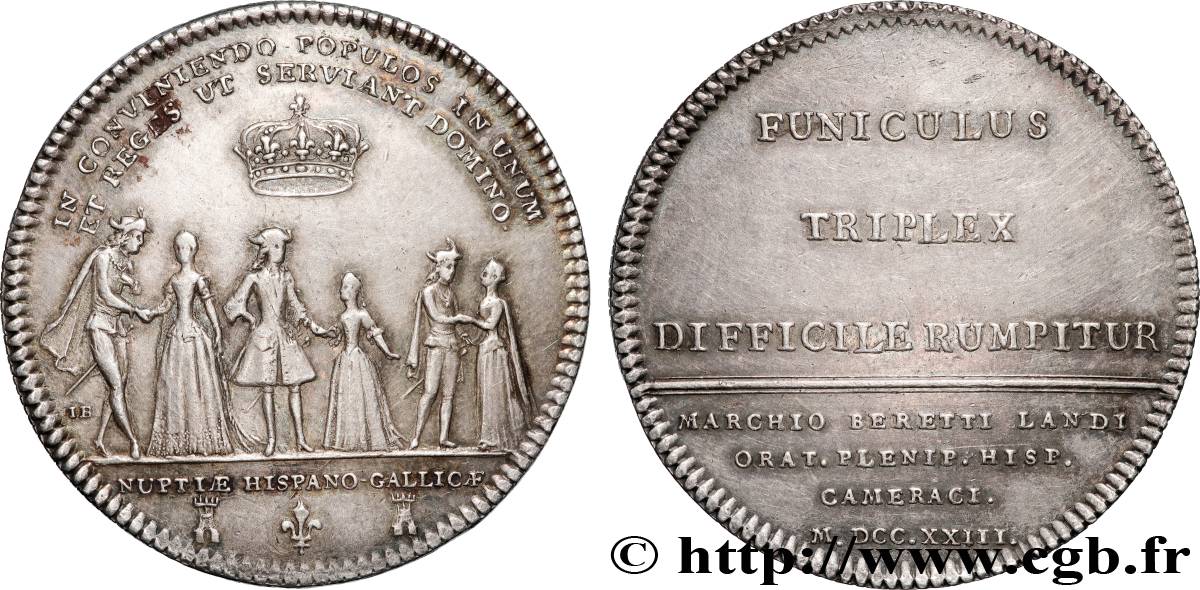 CAMBRAI - ÉTATS DU CAMBRÉSIS Le Roi Louis XV et la Reine Anne-Marie-Victoire TTB