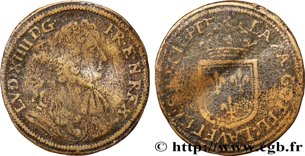 ROUYER - X.JETONS DE NUREMBERG Louis XIV RC+