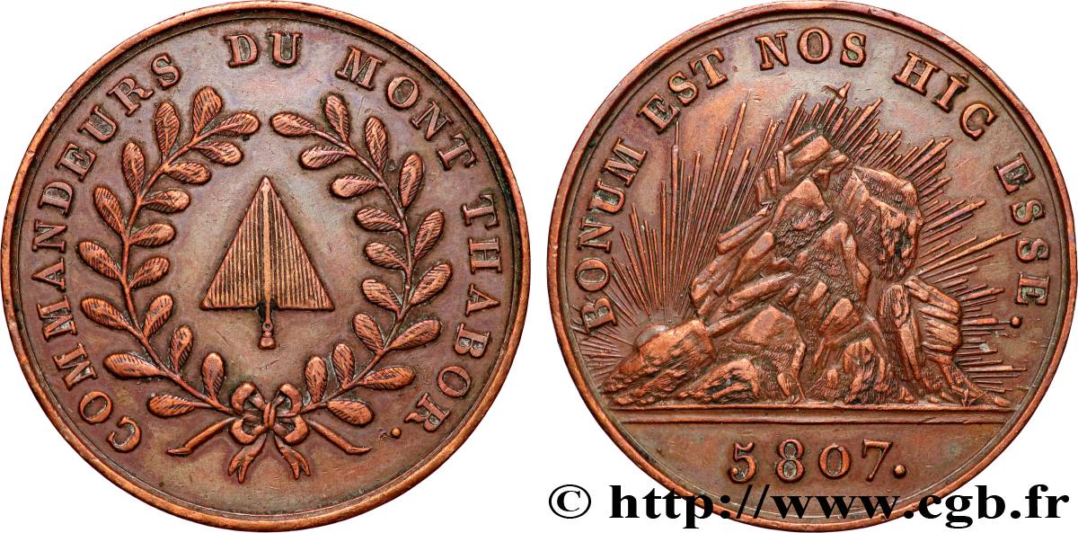 FRANC - MAÇONNERIE COMMANDEURS DU MONT THABOR TTB+