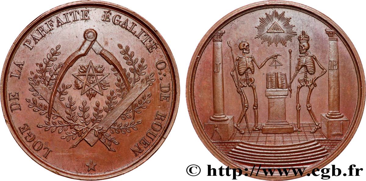 FRANC - MAÇONNERIE LOGE DE LA PARFAITE ÉGALITÉ O:. DE ROUEN SUP