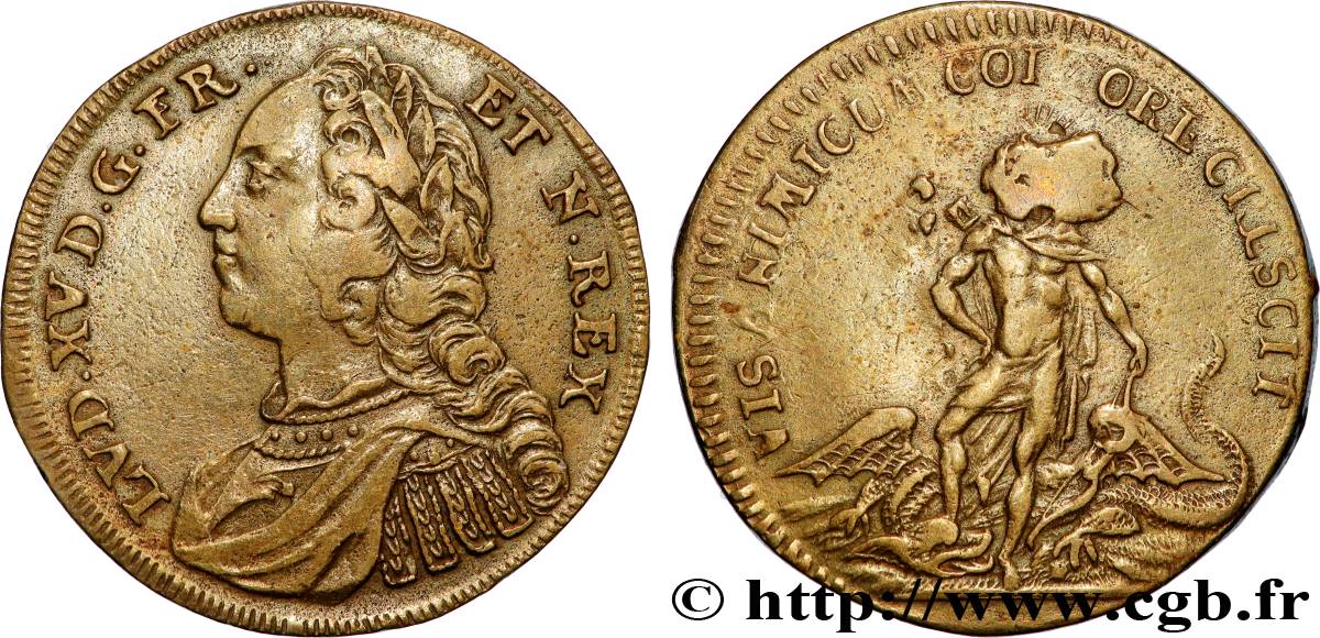 ROUYER - X. JETONS DE NUREMBERG LOUIS XV DIT LE BIEN AIMÉ TTB