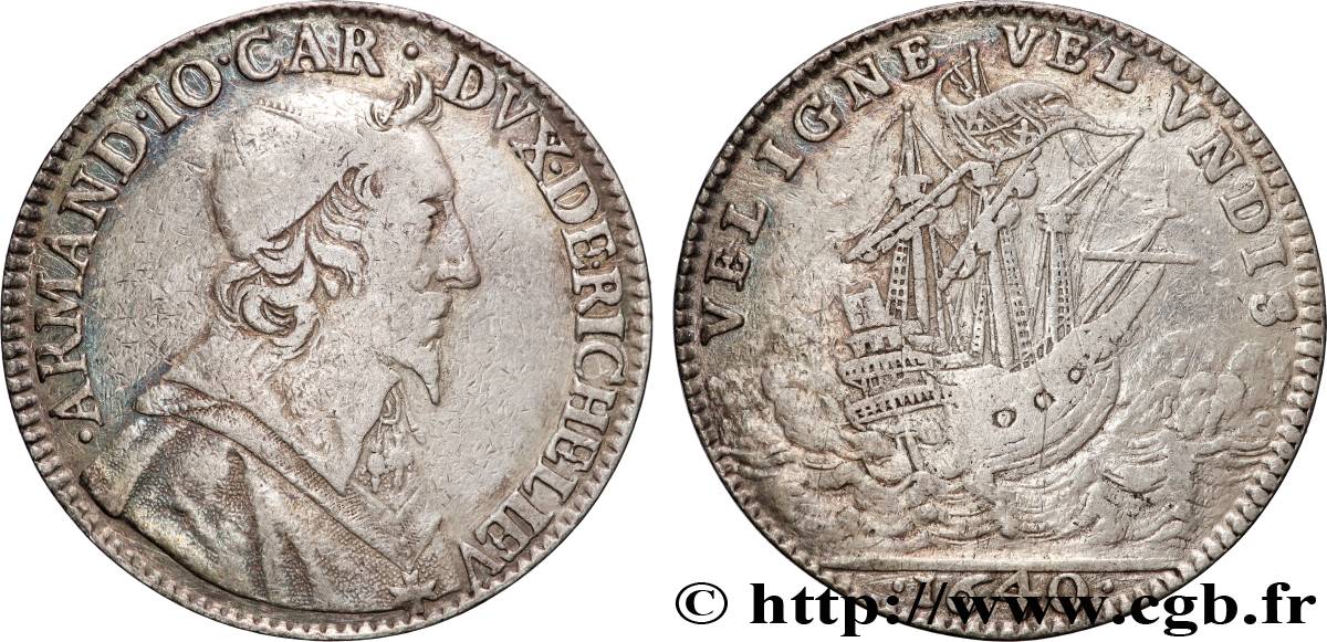 ARMAND JEAN DU PLESSIS, CARDINAL DUC DE RICHELIEU CARDINAL DE RICHELIEU TB+/TTB