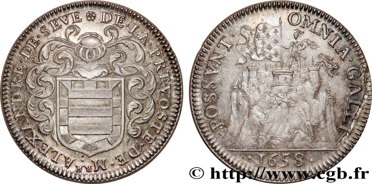 LOUIS XIV  THE SUN KING  Prise de la forteresse de Montmédy, refrappe AU