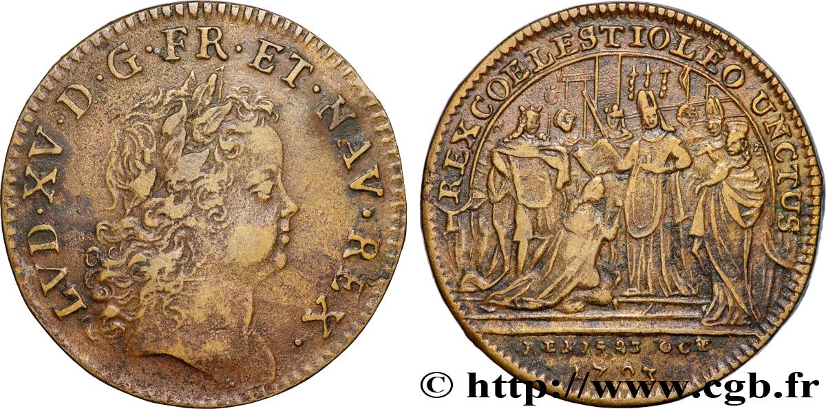 CONSECRATION IN REIMS Louis XV XF