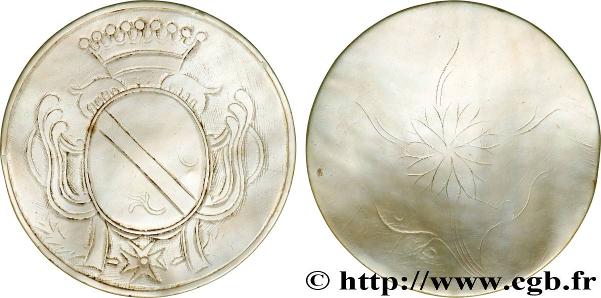 MISCELLANEOUS NOT ATTRIBUTED JETONS AND TOKENS Jeton en nacre AU