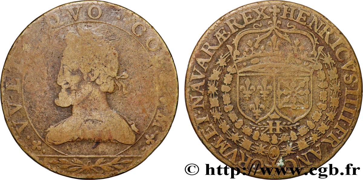 HENRY IV Jeton banal vers 1600 RC+/BC+
