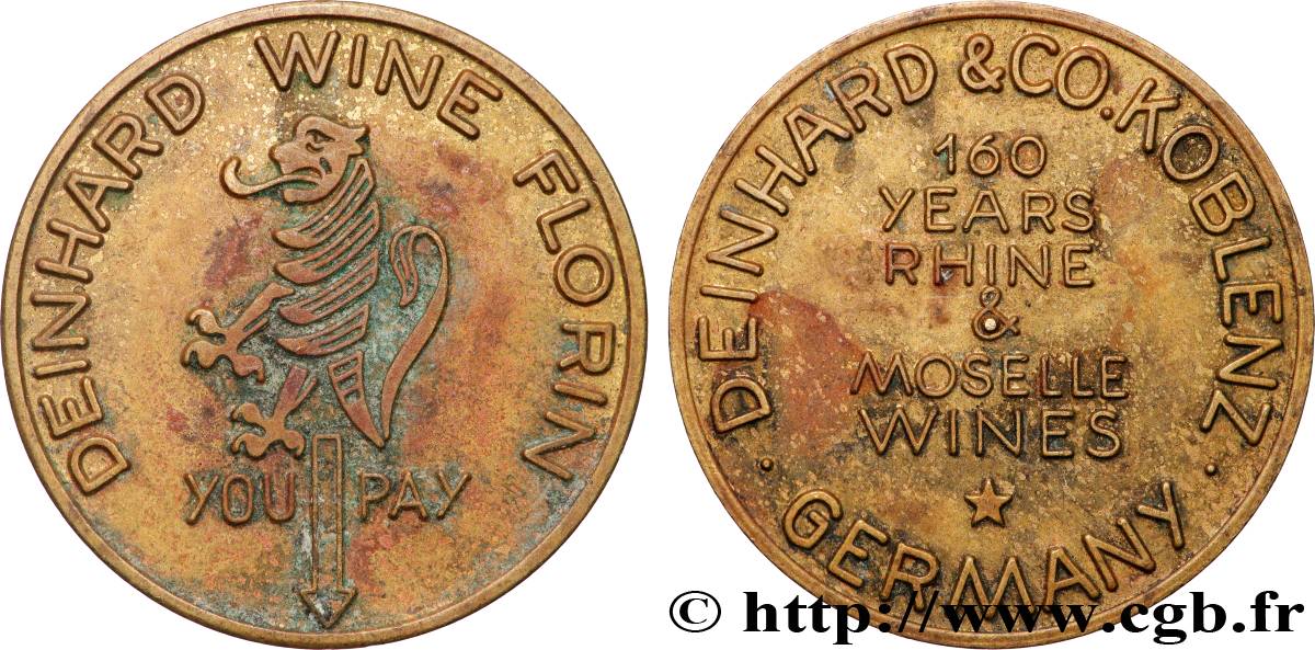 JETONS PUBLICITAIRES Deinhard Wine Dollar SS