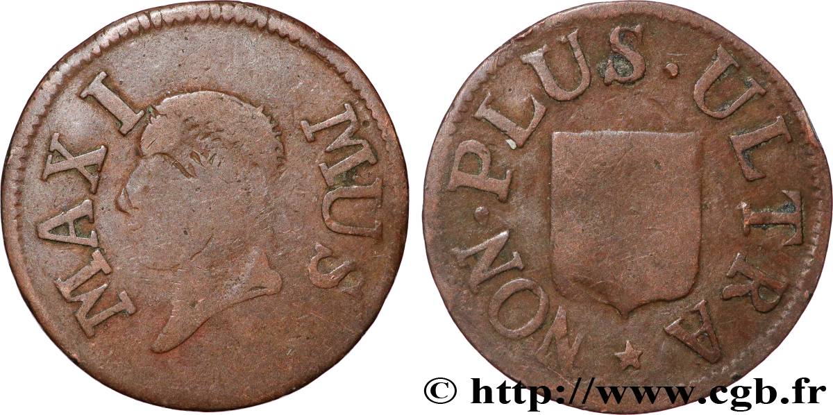CHARLES X Jeton de Lille, Maximus, Non plus ultra VF/VF