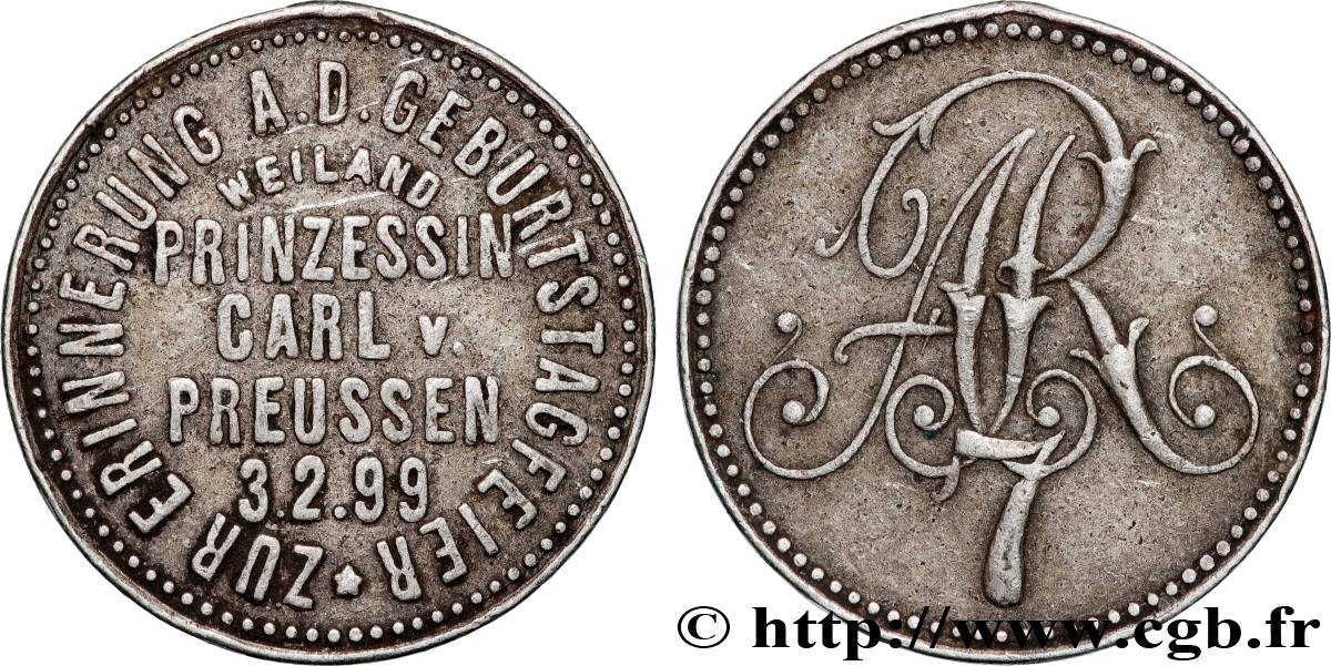 GERMANY - KINGDOM OF PRUSSIA - WILLIAM II Fête d’anniversaire commémorative AU