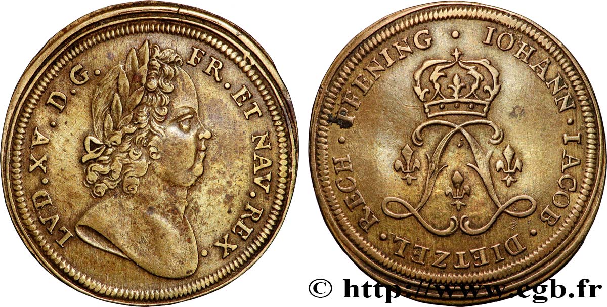 ROUYER - X. JETONS DE NUREMBERG Louis XV AU
