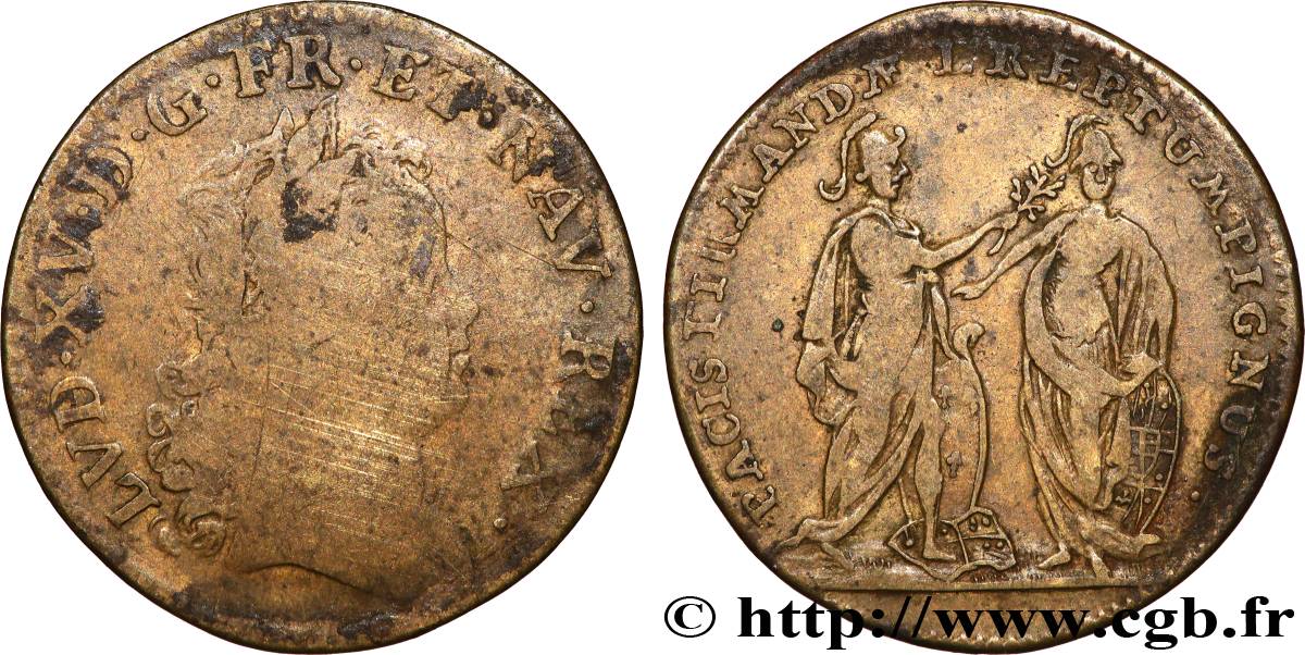 LOUIS XV THE BELOVED La prise de Fontarabie (pays Basque) F/VF