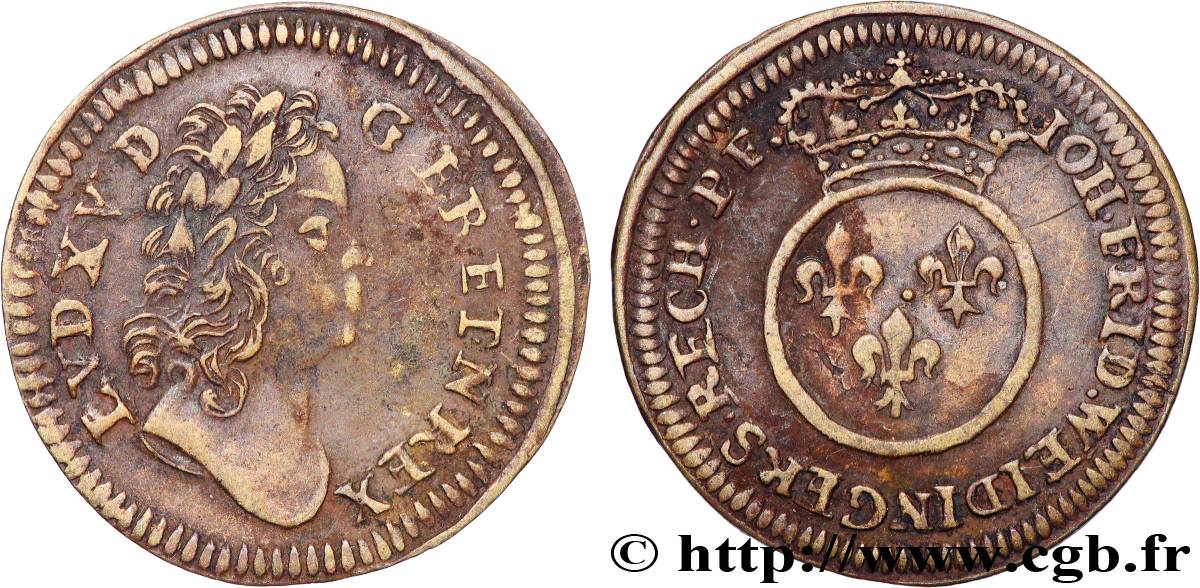 LOUIS XV DIT LE BIEN AIMÉ Jeton de Nuremberg TTB