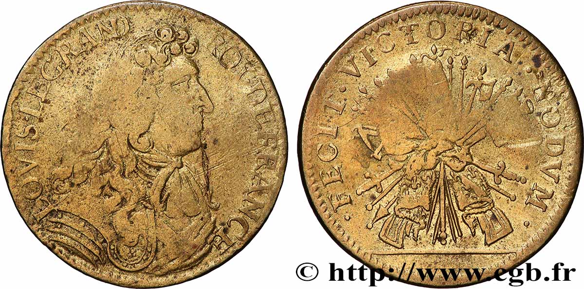 LOUIS XIV LE GRAND ou LE ROI SOLEIL Rattachement de Bar à la France B+/TB