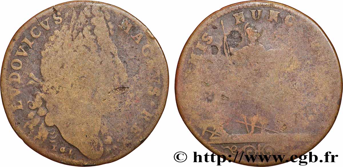 BÂTIMENTS DU ROI Émission au type des BATIMENTS DU ROI de 1696 VG
