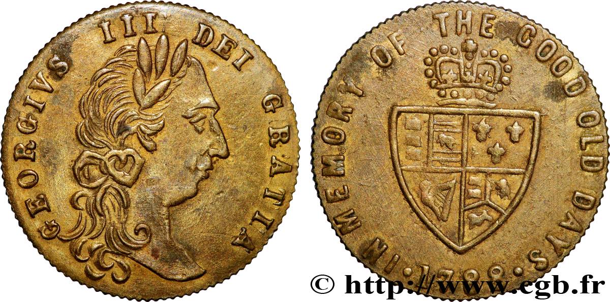 ENGLAND Jeton de compte, Module Guinée Georges III XF