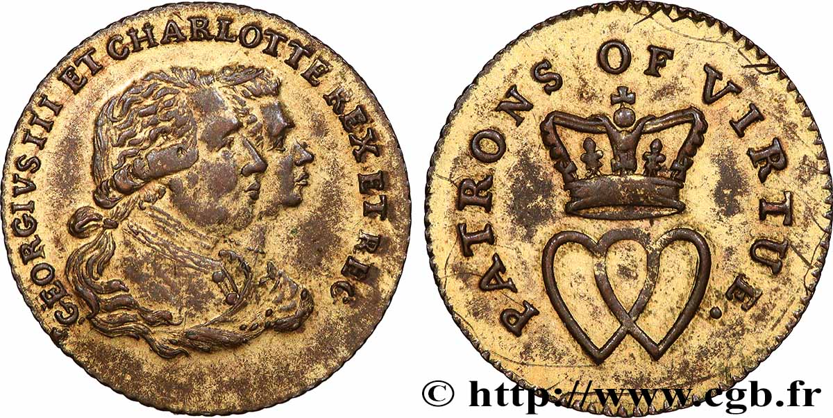 GRAN BRETAÑA - JORGE III Georges III et Charlotte de Mecklembourg-Strelitz MBC