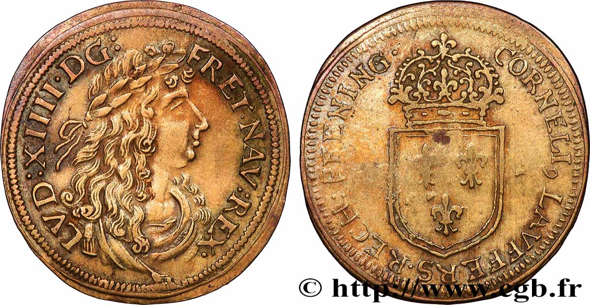 ROUYER - X. JETONS DE NUREMBERG Louis XIV XF
