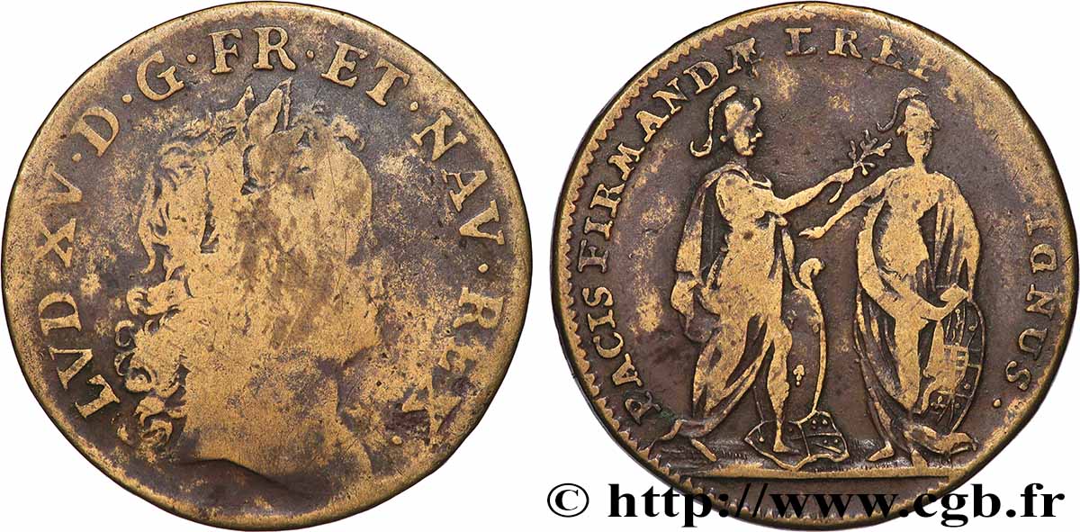 LOUIS XV  THE WELL-BELOVED  La prise de Fontarabie (pays Basque) BC
