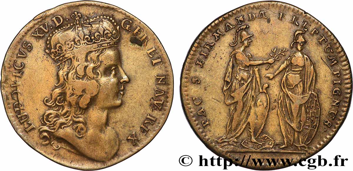 LOUIS XV  THE WELL-BELOVED  La prise de Fontarabie (pays Basque) XF