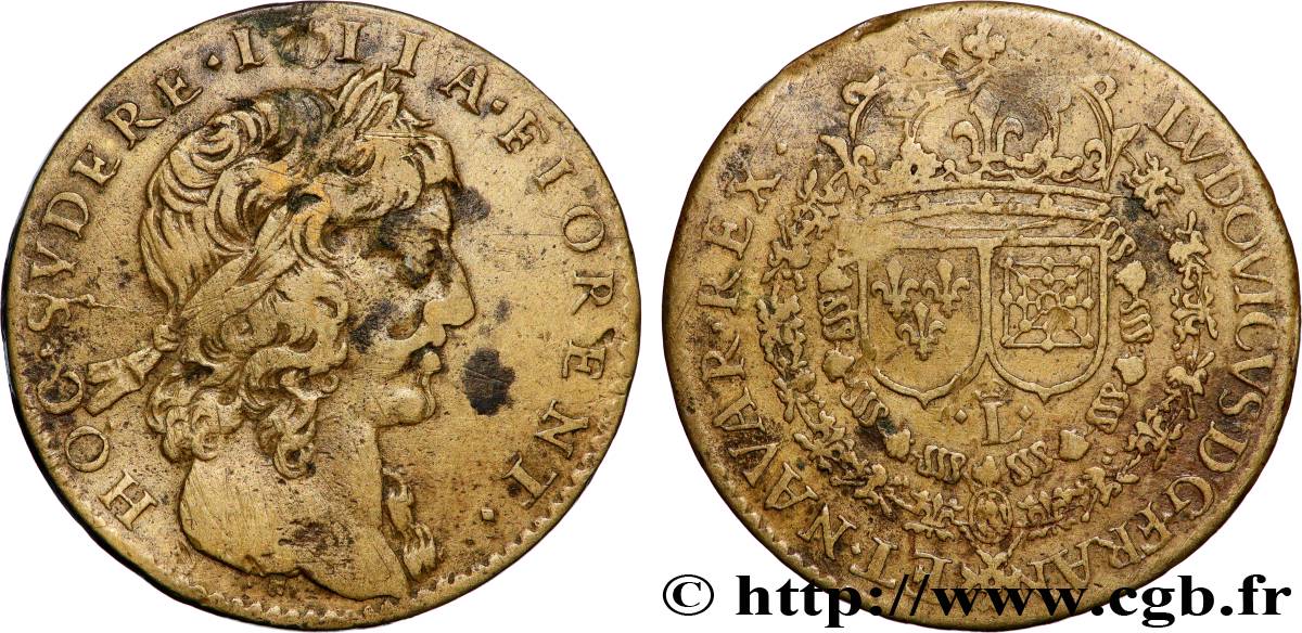 LOUIS XIII LE JUSTE Fleurissent les lys TTB/TB+
