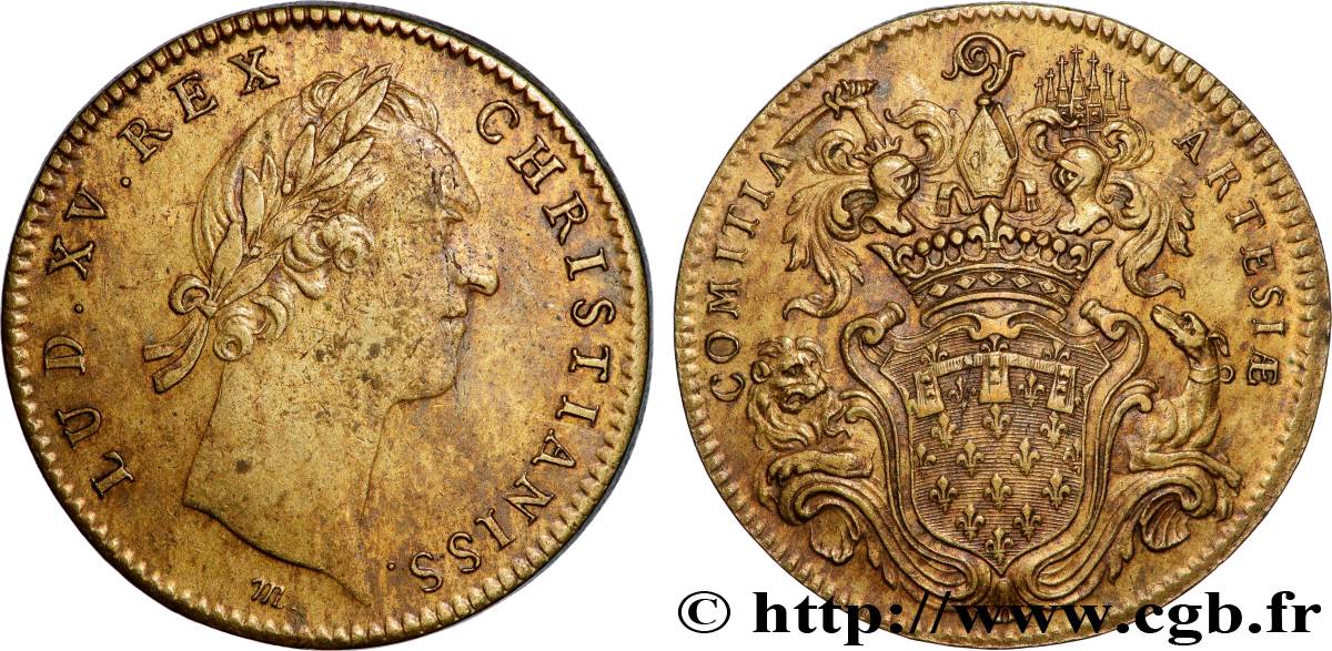 LOUIS XV DIT LE BIEN AIMÉ Les États d’Artois TTB