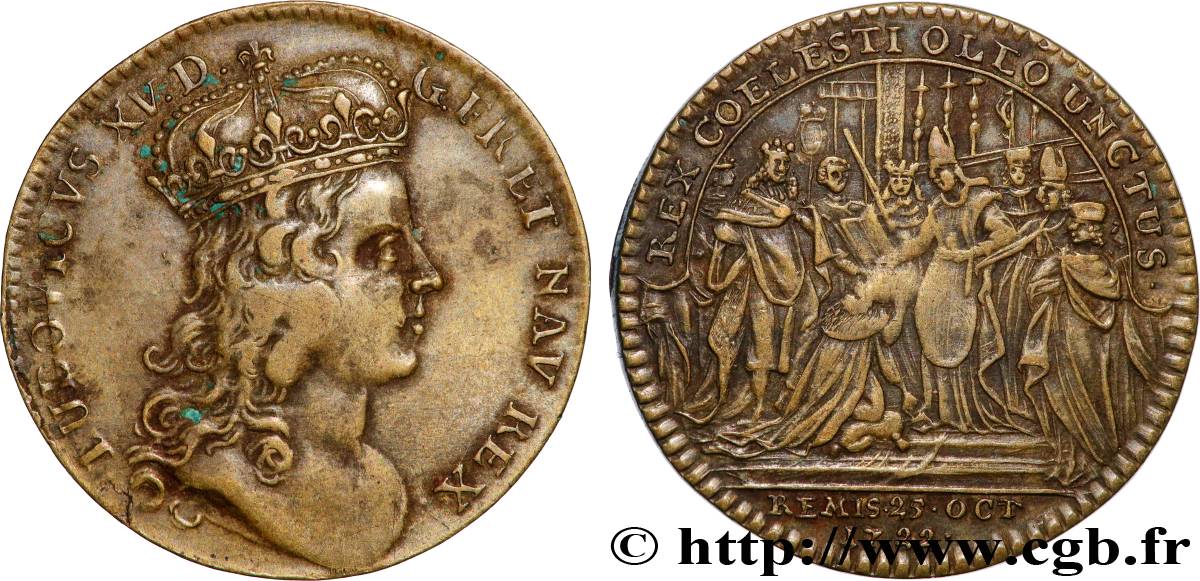 CONSECRATION IN REIMS Louis XV XF