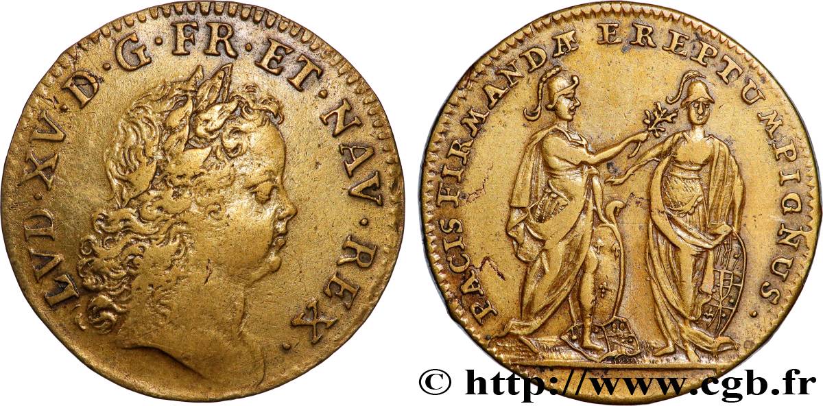 LOUIS XV &nbsp;THE WELL-BELOVED&nbsp; La prise de Fontarabie (pays Basque) XF