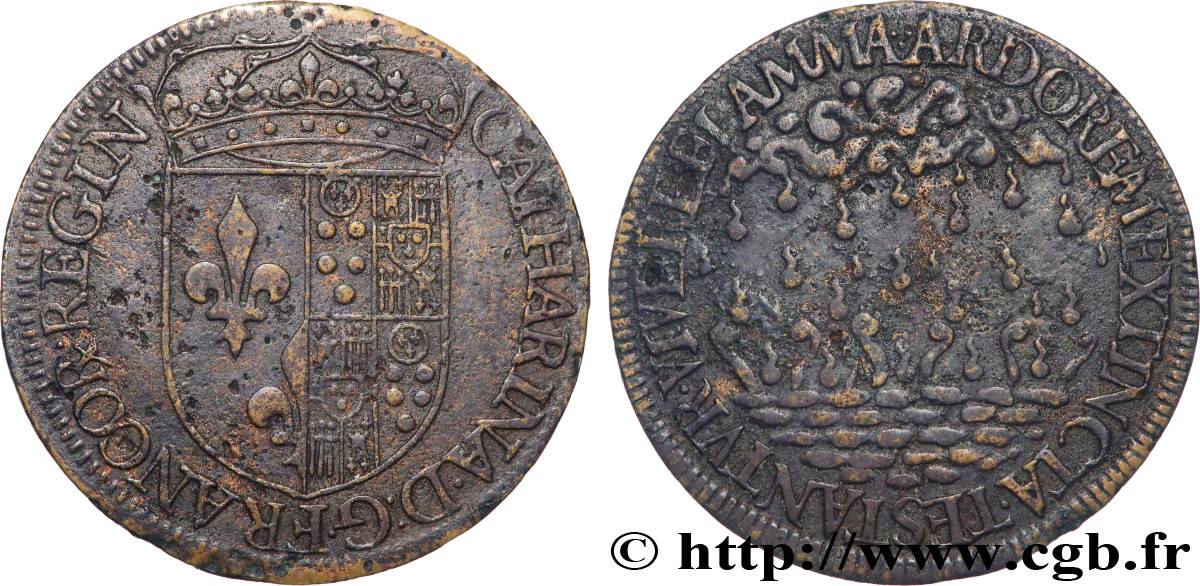 CATHERINE DE  MEDICI Le veuvage, refrappe VF
