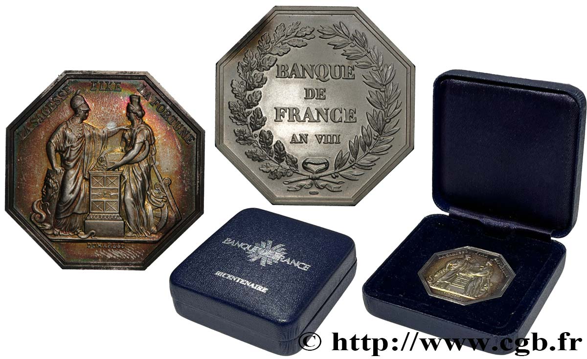 BANQUE DE FRANCE BANQUE DE FRANCE, refrappe du bicentenaire de la Banque de France SPL